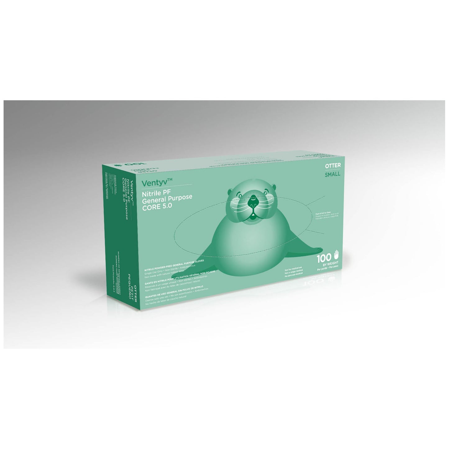 Glove, General Purpose, Nitrile, Poly Coated, Textured, Powder-Free (PF), Small, Blue, 100/bx, 10 bx/cs (72 cs/plt) (Continental US Only) (Not for use in Healthcare)