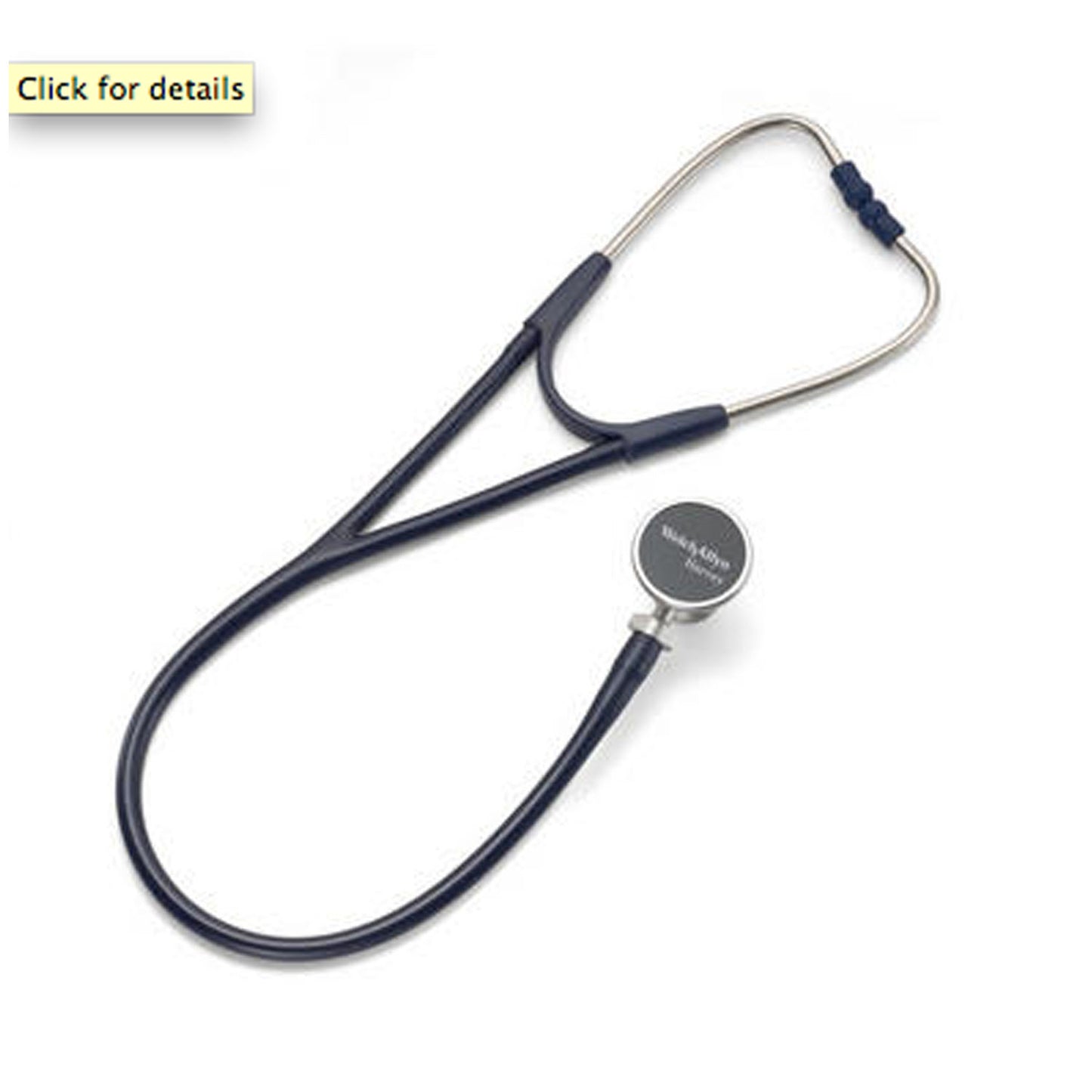 Harvey Deluxe Double Head Stethoscope, Navy, 28" (US Only)