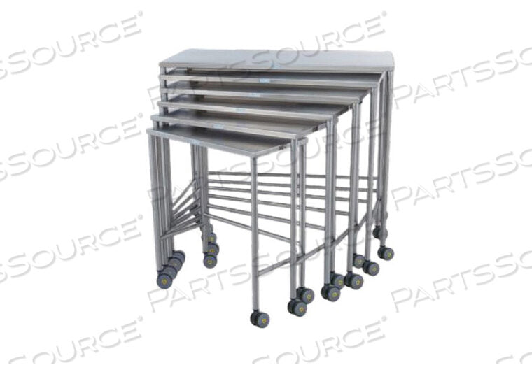 Nested Instrument Tables Complete Set of 6 MRI Safe (DROP SHIP ONLY)