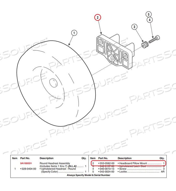 Pillow Mount (US Only) (DROP SHIP ONLY) (Delivery Info Sheet Required)