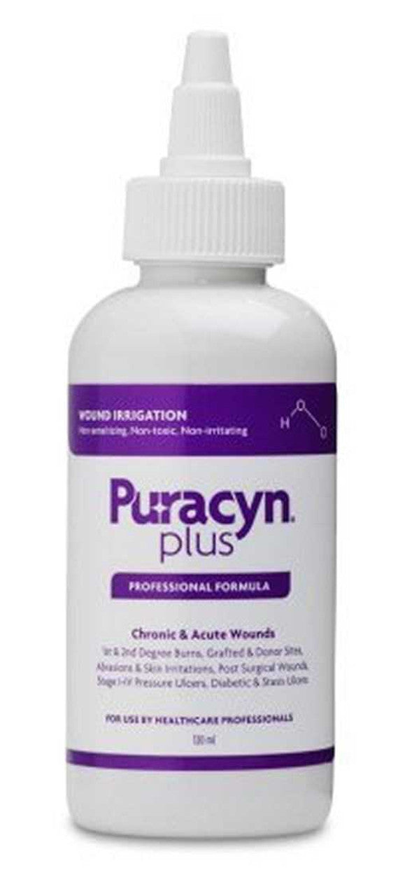 Puracyn Plus Professional, Wound Irrigation & Management Solution, Non-Sterile, Antimicrobial, 120 ml (4 oz), Twist Top, 6/cs (US Only)