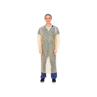 Isolation Gown, Thumbhook, Over-the-Head, Yellow, X-Large, Spunbound, 10/pk, 10 pk/cs (Continental US Only)