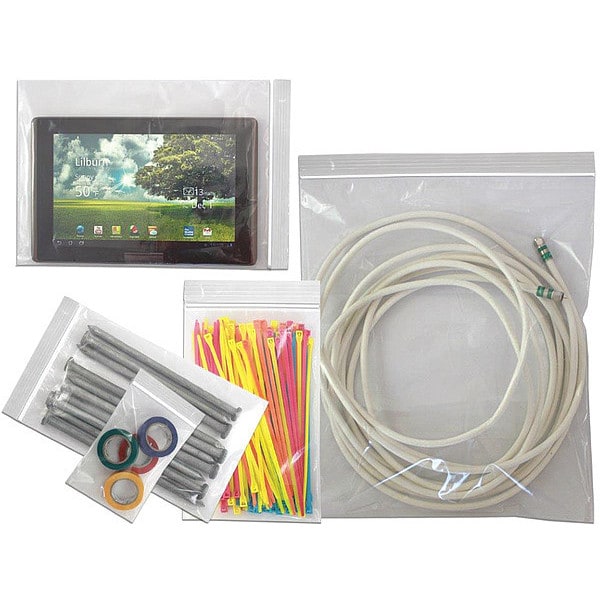 Bag, 8" x 8", Print Label No Print, 2 Mil, Clear/ No Print, 100/bx, 10 bx/cs