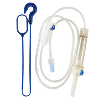 Secondary Medication Set, DUO-Vent Spike, Hanger, Male Luer Lock Adapter, 10 drops/ml, 37" Length, Non-Pyrogenic, Non-DEHP, Sterile Fluid Path, 48/cs (Rx) (Continental US Only) (Product Access Restricted. Check with your sales rep to verify eligibility) (Item on Manufacturer Allocation - Inventory Limited when Available)