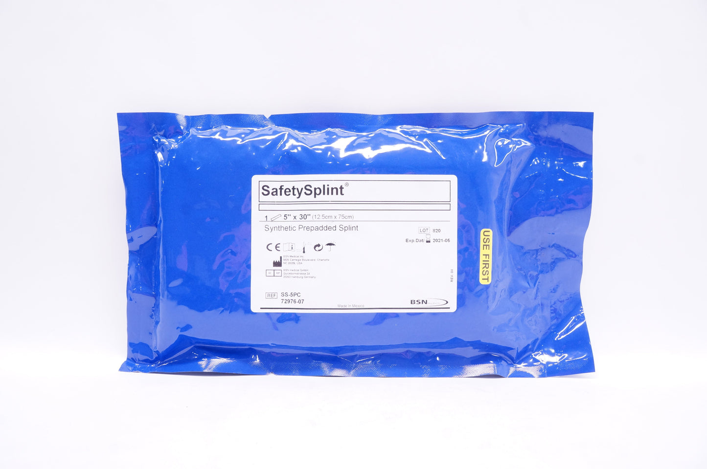 Padded Precuts for Safety Splint, 5" x 30", 10/bx (Continental US Only)