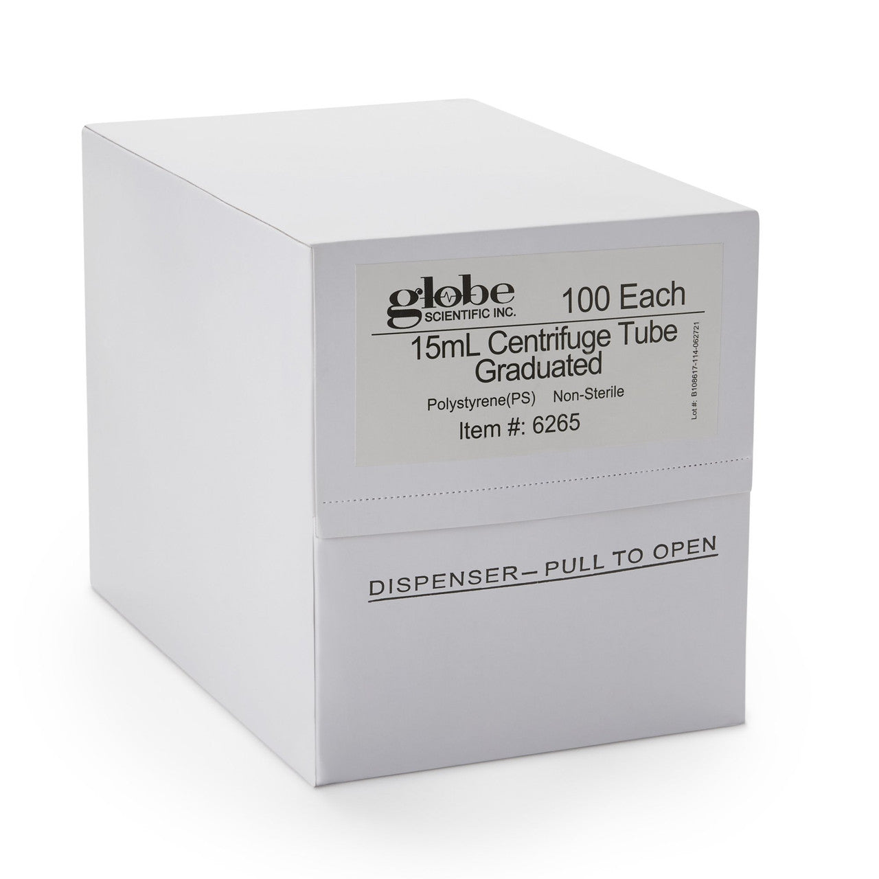 Microcentrifuge Tube, 1.5mL, PP, Attached Locking Snap Cap, Graduated, Natural, Lot Certified: Rnase, Dnase, Pyrogen, ATP and Human DNA Free, 500/bg
