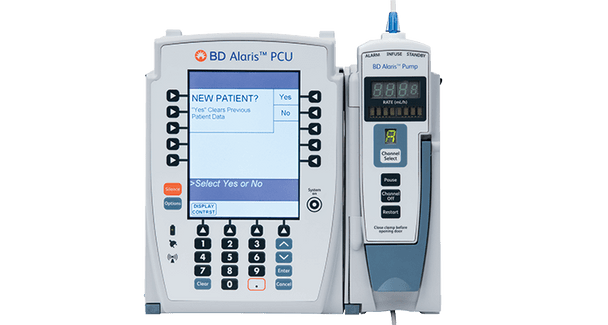 Alaris Pump Module Set, Check Valve, (2) Roller Clamps, (3) SmartSite Needle-Free Valves, 6", 37", 93" (1 Above Pumping Segment and 2 Below) from 2-Piece Male Luer Lock, 60 Drops/L, 117" Length, PV 25 ml, Sterile, 20/cs (Continental US Only) (Drop Ship Requires Pre-Approval)