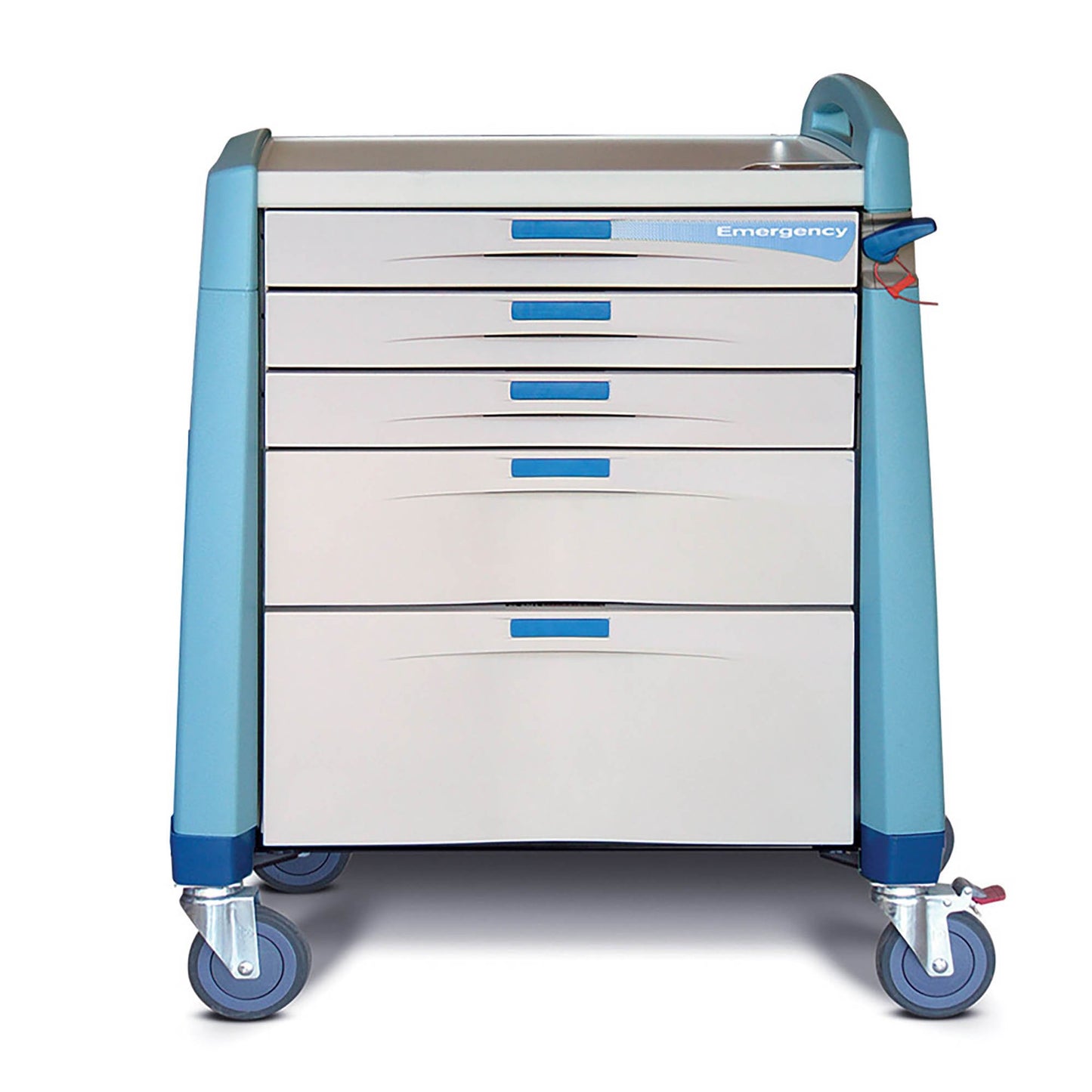 Avalo Medical Cart, Emergency, Compact, Blue, 36"(H)x24"(D)x31"(W) (DROP SHIP ONLY)
