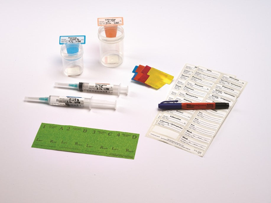 CMLS for O.R., Includes: (4) Flags, (2) Sheets of 24 Preprinted Labels Designed for the O.R., (1) Specimen Zone, 4 ct., Sterile, 50/bx, 1 bx/cs (US Only)