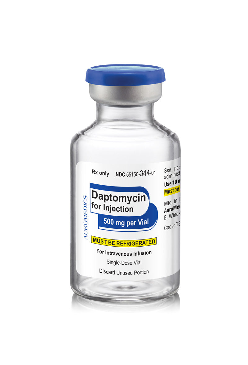 Daptomycin for Injection, 500 mg/Vial, 1/bx (Rx) (US Only, Excluding IN and ND) (Product is Non-Returnable)