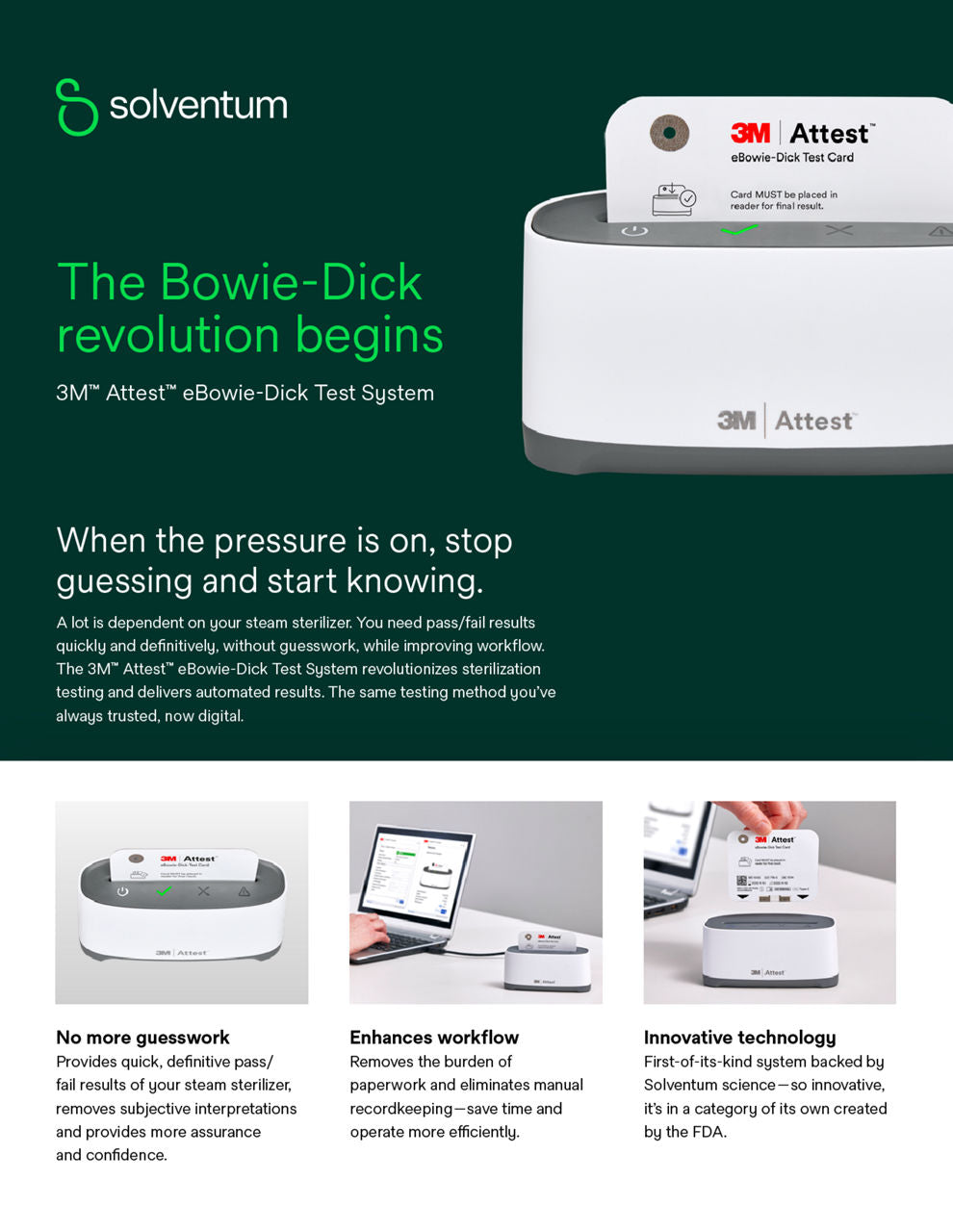 3M Attest eBowie-Dick Card Holder, 10135CH, 2/bx, 1bx/cs