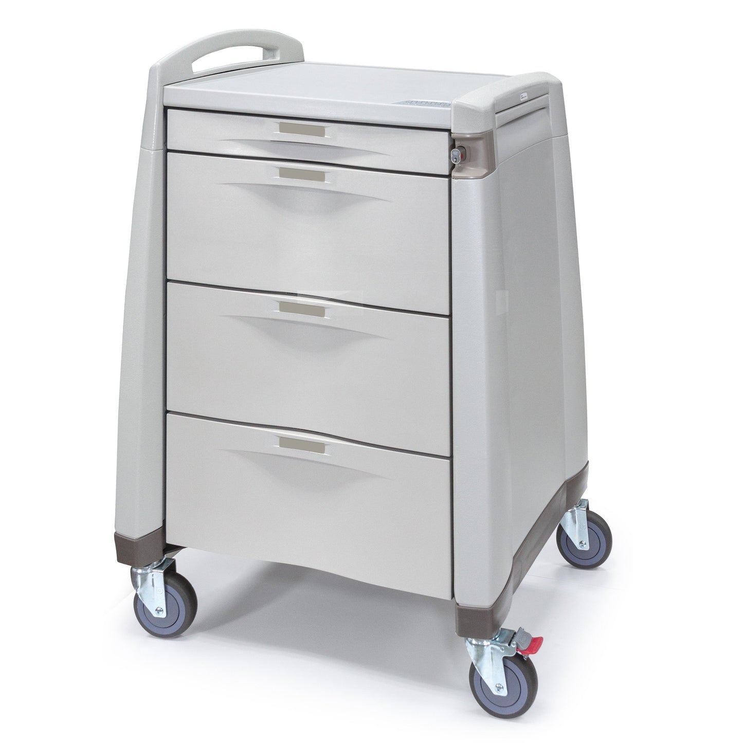 PCS Cart, Core Lock, 10 High, Includes: Best Core Locking System - 2 Keys, Series 1 w/One Handle, (1) Each 3.4" "S" Top Drawer, (3) Each 10" "S" Card Drawers Complete - 2 Each A&E Bracket, Waste Container w/Lid, and 10" Standard Narcotic BO (DROP SHIP ONLY)