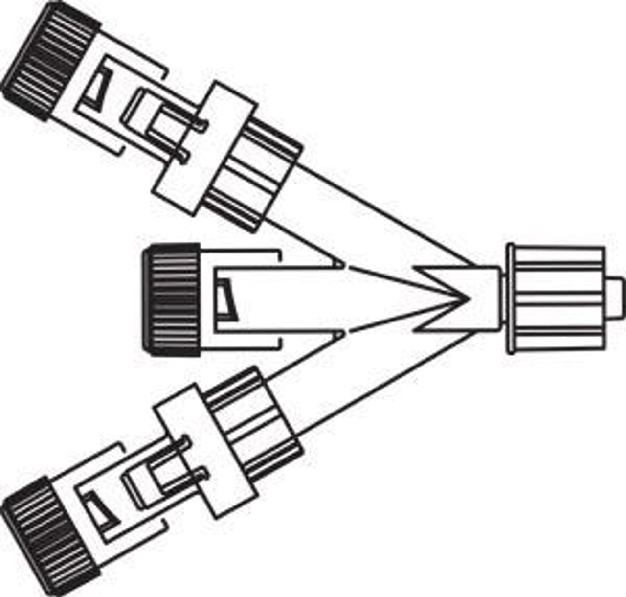 Extension Set with (3) Stopcocks, (2) Caresite, 43" Length, 50/cs (Rx) (Item is Non-Returnable) (Continental US+HI Only, Excluding IN and ND)
