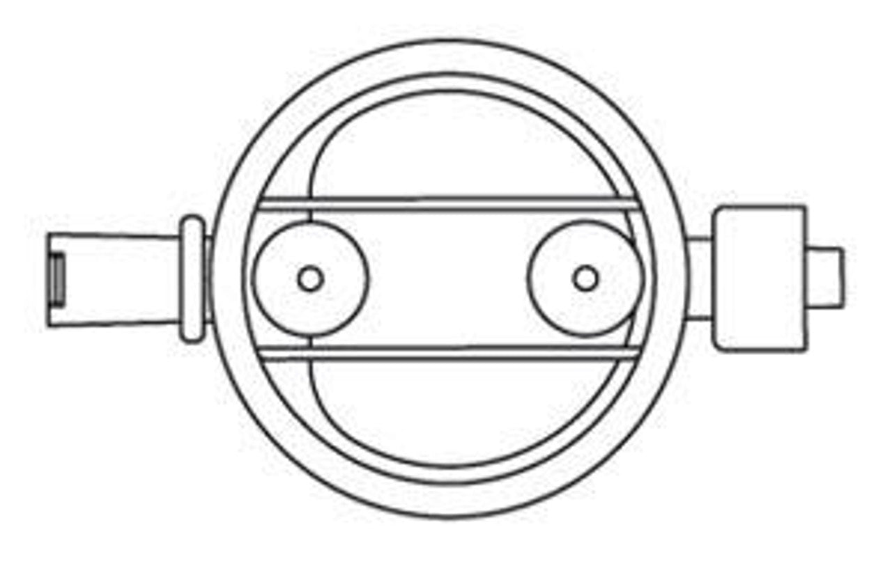 Add-On Burette Set, Non-Vented Spike, Roller Clamp, 150mL Burette Chamber, No Automatic Shutoff, CARESITE Valve, Slide Clamp, Spike Adapter, Latex Free (LF), 3.0mL Priming Volume, 20"L, 20/cs (Rx) (Continental US+HI Only)