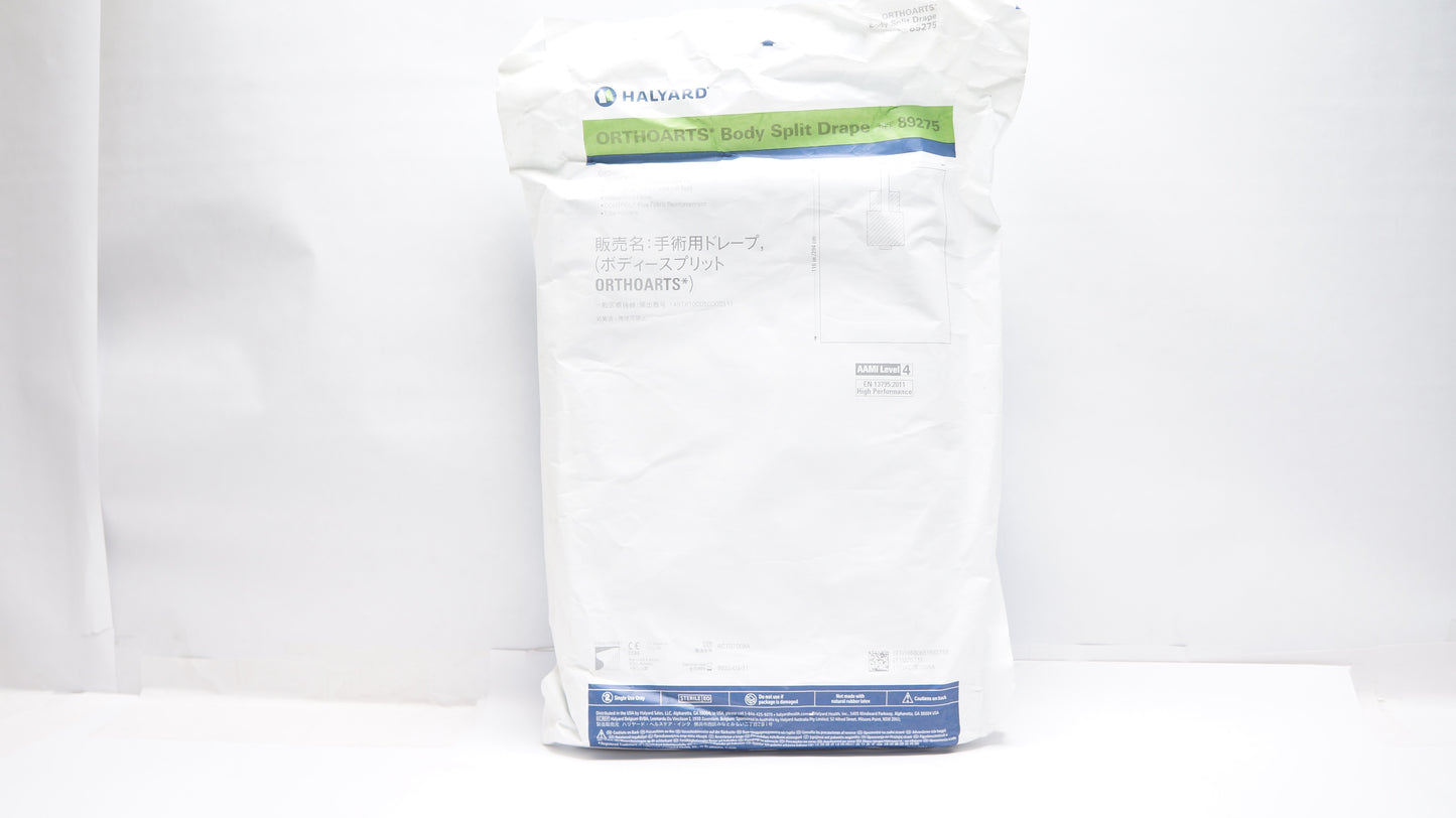 Body Split Drape, 88" x 116", Sterile, 10/cs (US Only)