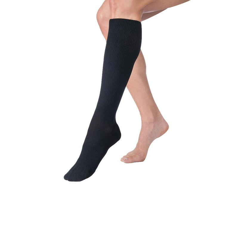 Compression Socks, ADI, Wide, Black, Medium, 1/pr (Continental US Only) (FLFH-ADIWB4)