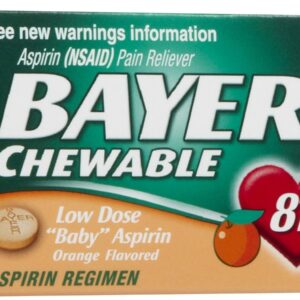 Bayer 81mg Chewable Aspirin, 36/btl (DROP SHIP ONLY - $150 Minimum Order)