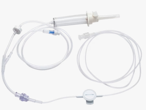 Alaris Syringe Module Infusion Set, Pressure Sensing Disc, Microbore Tubing, SmartSite Y Port, Fixed Male Luer Lock, 11 ml Priming Volume, 96" Length, 50/cs (Continental US Only) (Drop Ship Requires Pre-Approval)