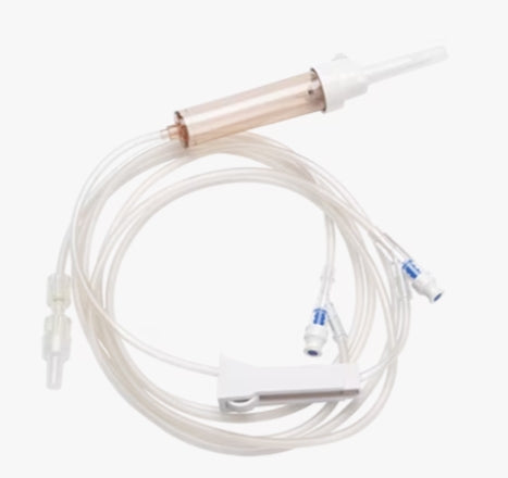 Gravity Set, Roller Clamp, (2) SmartSite Needle-Free Valves, 9", 86" from 2-Piece Male Luer Lock, 60 Drop/L, 104" Length, 17ml Fluid Path, Sterile, 100/cs (30 cs/plt) (Continental US Only) (Drop Ship Requires Pre-Approval)
