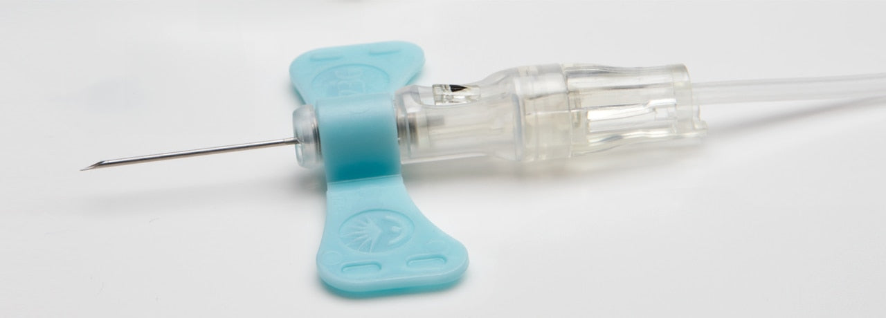Blood Collection Set, UltraTouch Push Button with Pre-Attached Holder, 25G, 12" Tubing, 100/cs (Continental US Only) (Drop Ship Requires Pre-Approval)