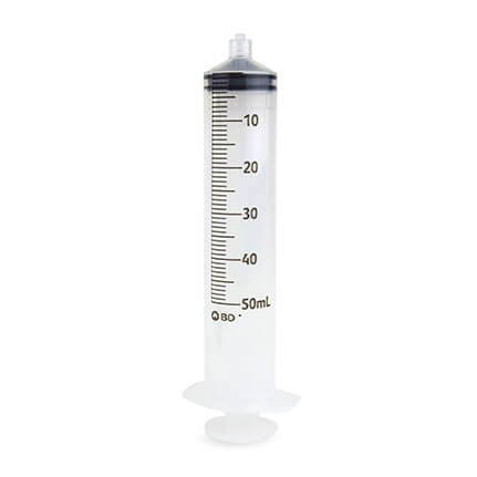 Syringe Only, 50mL, Luer-Lok Tip, Non-Sterile, Bulk, 125/cs (Continental US Only) (Drop Ship Requires Pre-Approval)