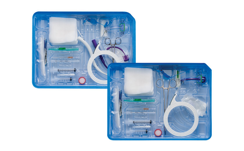 BLUperc Percutaneous Dilation Procedural Tray with Single Stage Dilator, No Tube (Contains Drugs) (Rx) (Item is Non-Returnable) (US Only - Excluding IN and ND)
