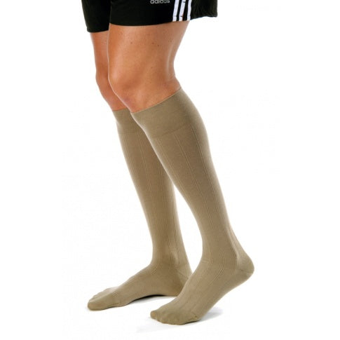 Sock, Knee High, 20-30 mmHG, Closed Toe, Khaki, Large (Continental US Only)