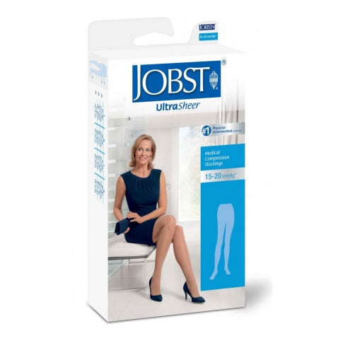 Compression Stocking, Waist High, 15-20 mmHG, Closed Toe, Classic Black, Medium (Continental US Only)