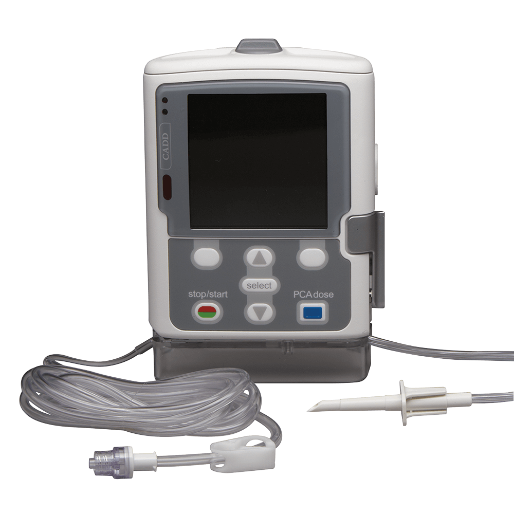 CADD High Volume Administration Set, Includes: Bag Spike, Flow Stop, 1.2 Micron Air-Eliminating Filter, Clamp, One-Way Checkvale with Male Luer, 104" Length, 15 ml PV, Not Made with DEHP, 15/bx (US Only)