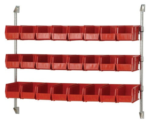 Cantilever Bin Holder, 48" x 34", Blue, with (24) QUS230CL (DROP SHIP ONLY)