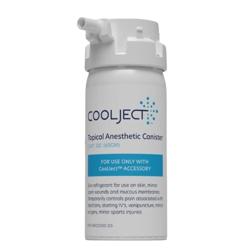 CoolJect Targeted-Mist Topical Anesthetic Canister, with Integrated Nozzle (2 Wt. Oz) 12cans/bx (US Only) (Item is considered HAZMAT and cannot ship via Air or to AK, GU, HI, MP, PR, VI)