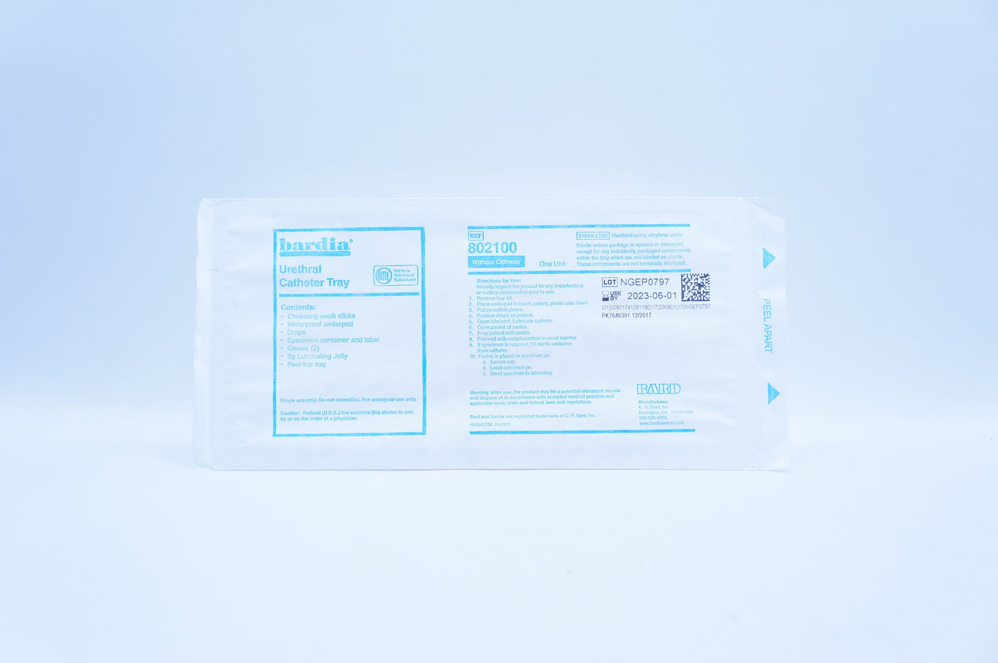 Urethral Tray, No Catheter, 20/cs