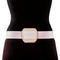Elastic Sacral Support w/Pad 6", White, X-Large 43" - 47"