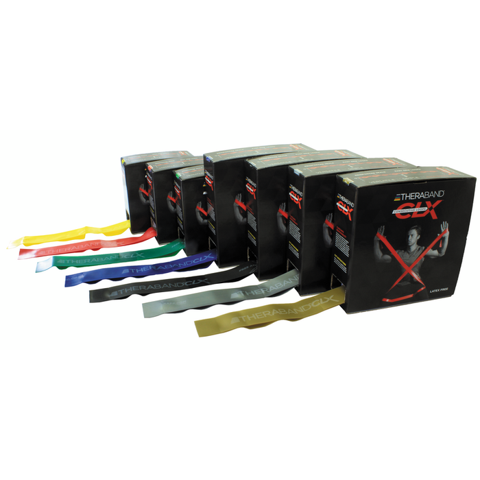 Resistance Band, Consecutive Loops, 25 Yard Dispenser Box, Silver/ Super Heavy, Latex-Free (LF), 6/cs (091313) (Legacy# 12726) (US Only)