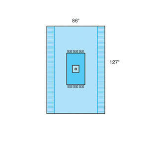 Arthroscopy Pack, Includes: Impervious Gown, X-Long, X-Large; Standard Scrub Nurse Gown, Large with Towel; (2) U-Drapes, 60 x 72; Impervious Stockinette, Large, 9 x 48; (4) Drape Tapes, 6/cs (Continental US Only)
