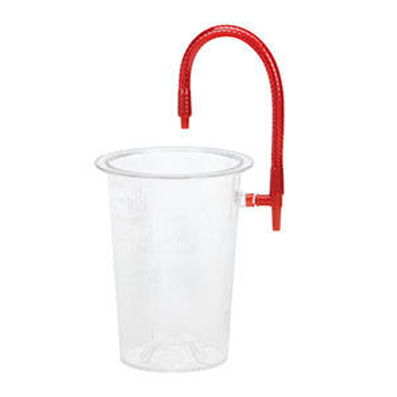 Medi-Vac Flexible Polycarbonate Suction Canister with Tee Connection, 1500CC, 1/cs (Made to Order; Manufacturer Est. 4Wk Leadtime) (Continental US Only)