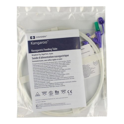 Feeding Tube, 5G, 10FR, x 43" L, Stylet, DEPH-Free, 10/cs (Continental US Only)