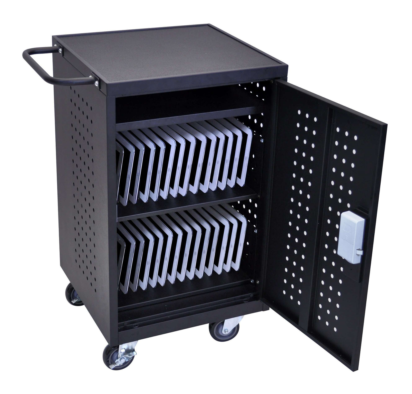 30 Tablet/Chromebook Charging Cart, 27 W x 14.75 D x 30 H (DROP SHIP ONLY)