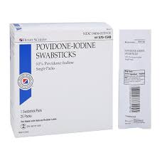 Providone-iodine Swab singles box of 25 (5701549)