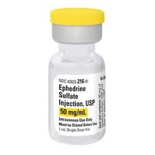Ephedrine Sulfate Inj SDV 1mL 50mg/mL 10/Bx (70069081910)