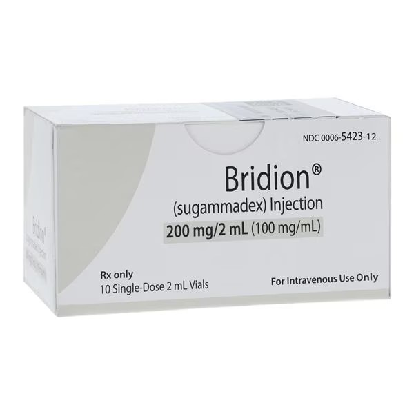 Bridion Injection 100mg/mL SDV 2mL 10/Package (00006542312)