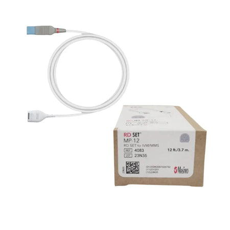 RD SET MP - 12, RD SET, Dual Key Patient Cable, 12ft, (RD SET to Intellivue Masimo SET or Philips FAST SpO2) for use with RD SET Series Sensors, 1 ea/bx (Rx) (Continental US & Puerto Rico Only)