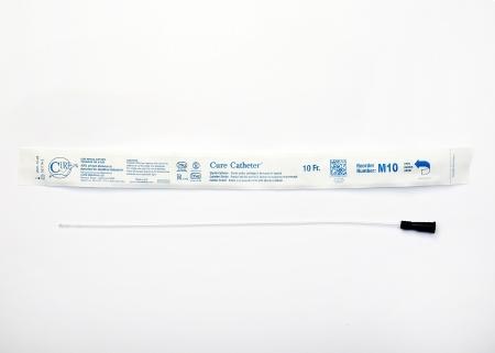 Catheter, Male, Uncoated, Single-Use, 16", Straight Tip, 10FR, 30/bx, 10 bx/cs (Continental US Only)