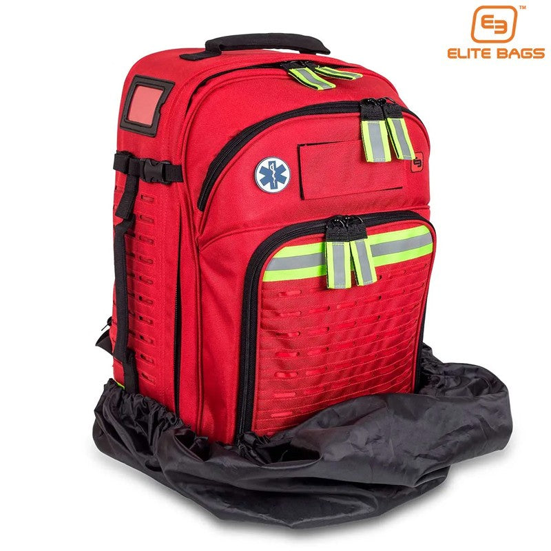 Elite Bags Paramed's XL Backpack, Red, 11" x 12.6" x 20.5", Individual Bag with Modules