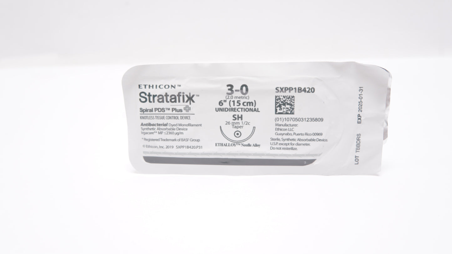 2-0 23CM STRATAFIX Spiral PDS Plus, SH, 12/bx (Continental US Only)