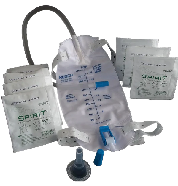 Spirit3 External Catheter, Male, Self-Adhesive, Hydrocolloid, Silicone, 41mm, X-Large, 100/cs (US Only)