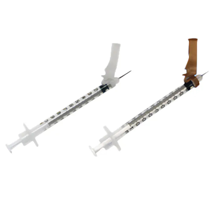 Safety Needle, 26G x 3/8" Fixed Hypodermic, 1mL TB Syringe, 100/bx, 6 bx/cs (US Only)