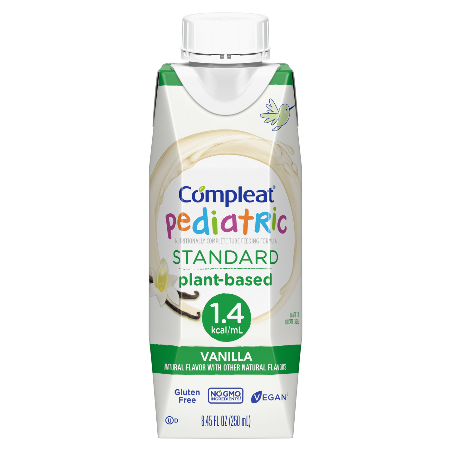 COMPLEAT PEDIATRIC STANDARD 1.4 Cal Formula, Vanilla, 250 ml Carton, 24/cs (Minimum Expiry Lead is 90 days; Non-Returnable) (Continental US Only) (Nestle products cannot be sold online without Nestle's prior written permission) (Products cannot be sold on Amazon.com or any other 3rd party site)