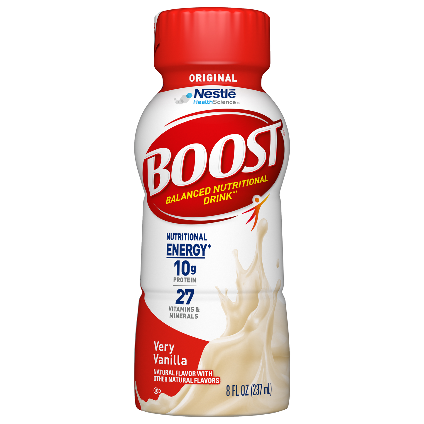 BOOST, Very Vanilla, 8 fl oz Bottle, 24/cs (105 cs/pallet) (Minimum Expiry Lead is 90 days) (Continental US Only) (Nestle products cannot be sold online without Nestle's prior written permission) (Products cannot be sold on Amazon.com or any other 3rd party site)