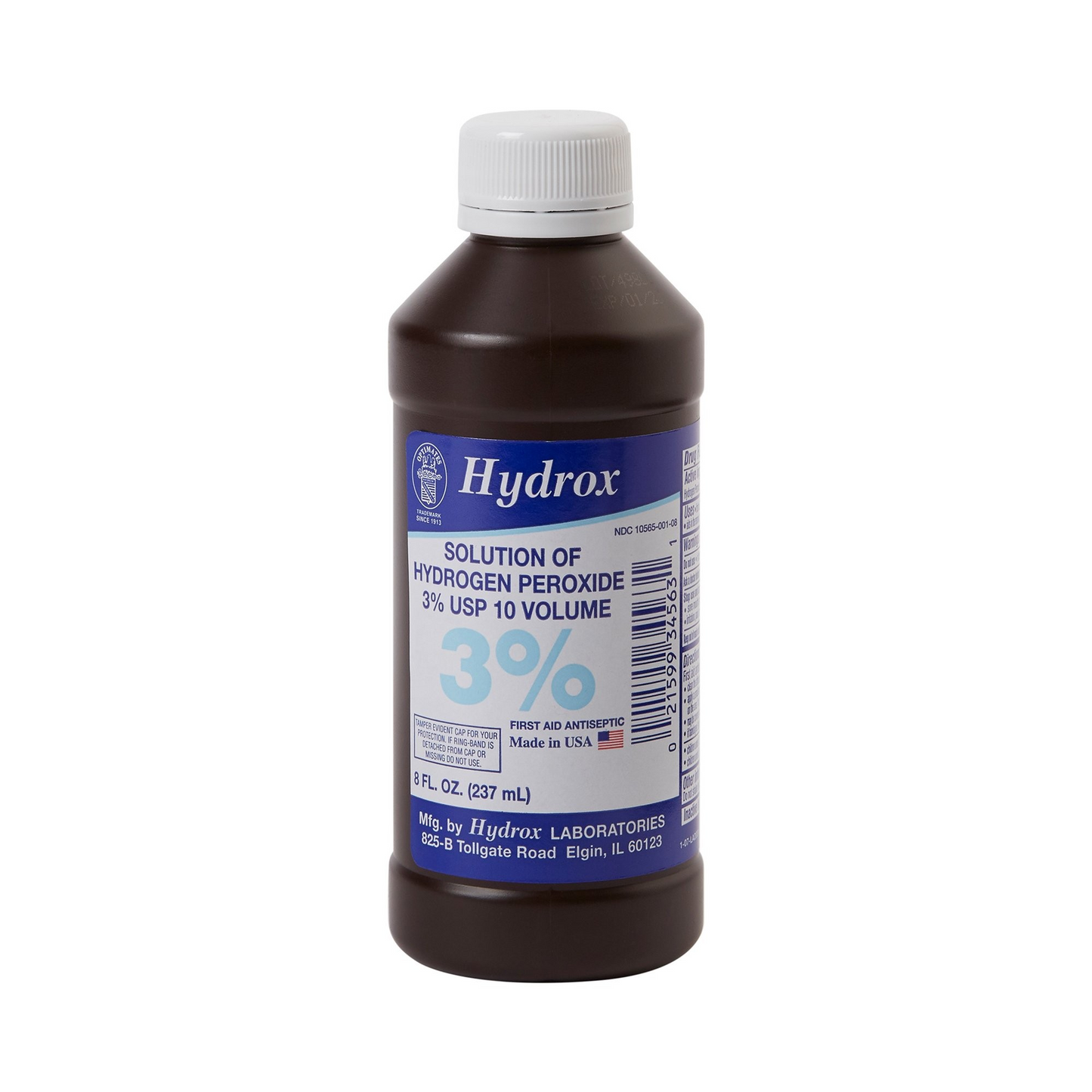 Antiseptic Hydrogen Peroxide McKesson Brand Topical Liquid 8 oz. Bottle 12/cs (HDX-D0011)
